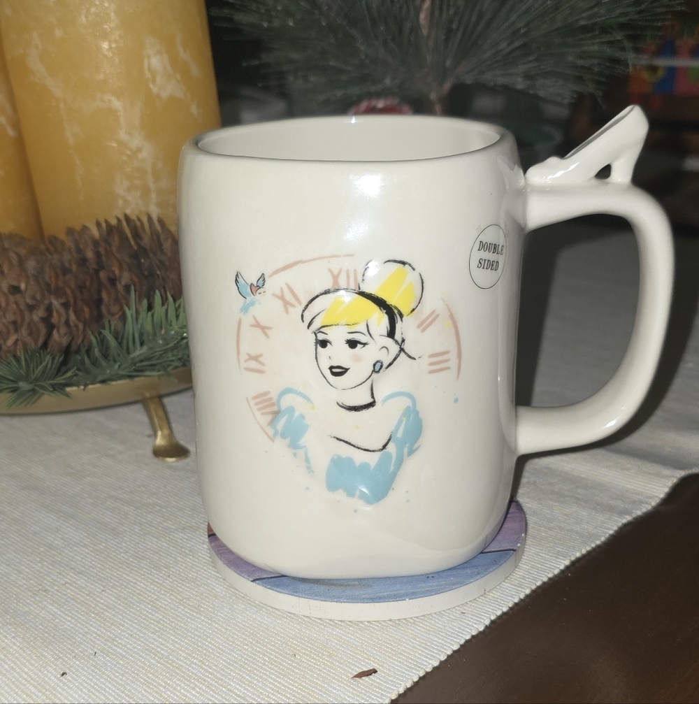 Disney Cinderella Mug - Cream and Blue